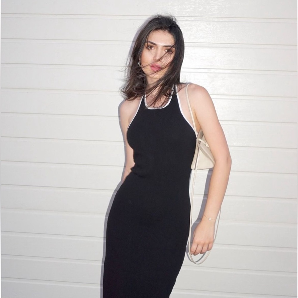 Commense Black and White Women's Dress